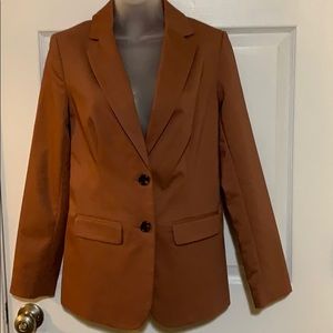 Dark Tan Blazer Long sleeve.